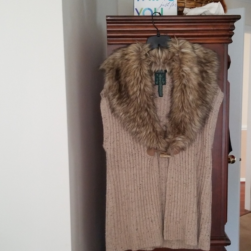 Ralph Lauren Toggle Closure Sweater Vest